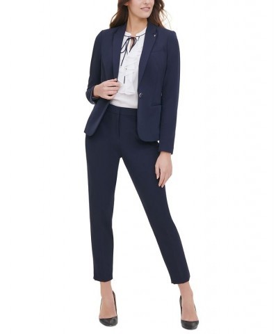 Women’s One-Button Blazer Blue $59.60 Jackets