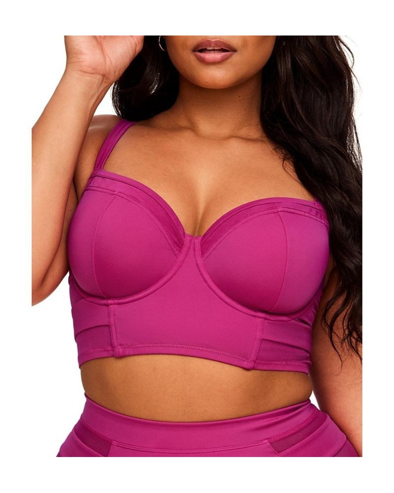 Daeny Women's Plus-Size Swimwear Contour Balconette Bikini Swimwear Top & High-Waist Bikini Swimwear Bottom Dark pink $26.93 ...