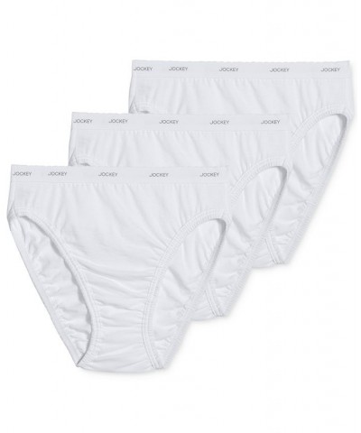 Classics French Cut Underwear 3 Pack 9480 9481 Extended Sizes White $12.47 Panty