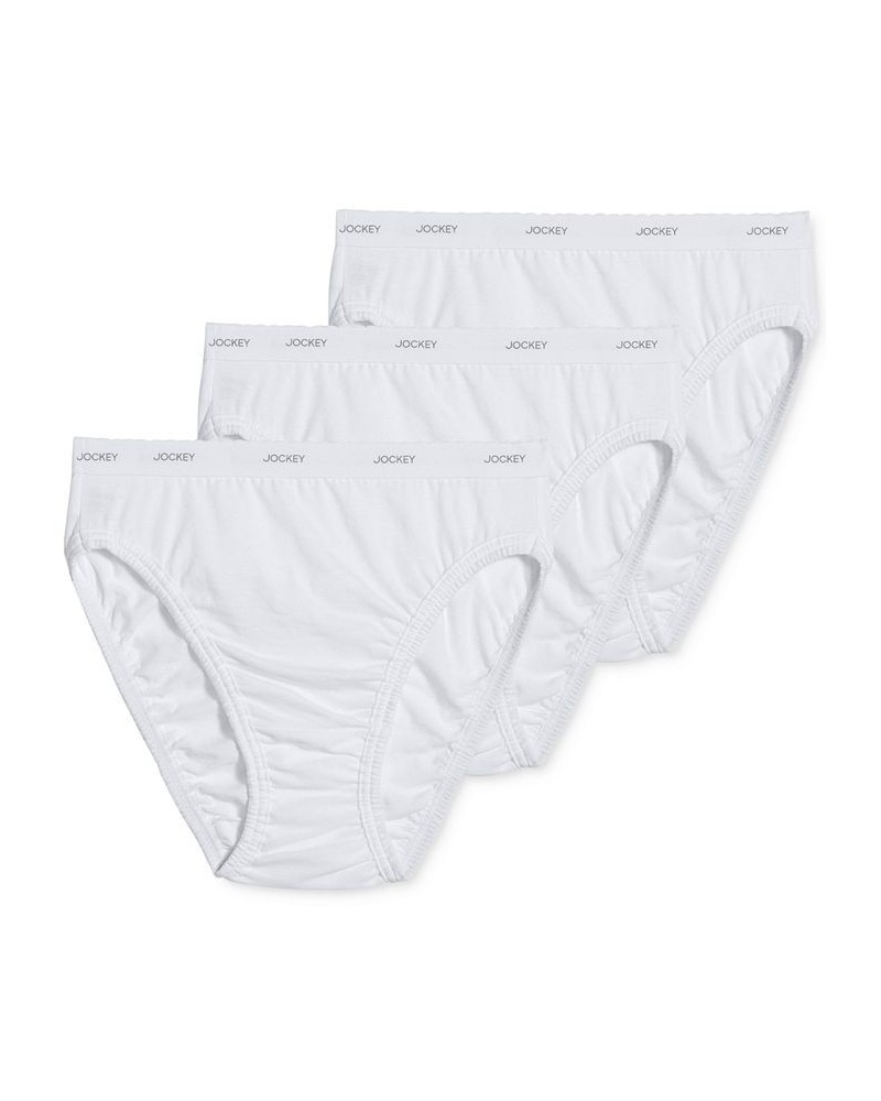 Classics French Cut Underwear 3 Pack 9480 9481 Extended Sizes White $12.47 Panty