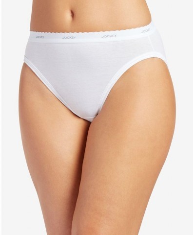 Classics French Cut Underwear 3 Pack 9480 9481 Extended Sizes White $12.47 Panty