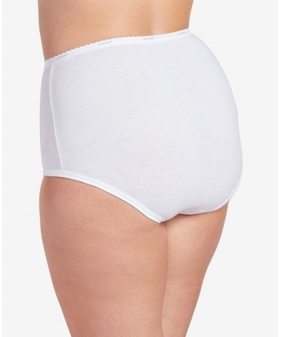 Classics French Cut Underwear 3 Pack 9480 9481 Extended Sizes White $12.47 Panty