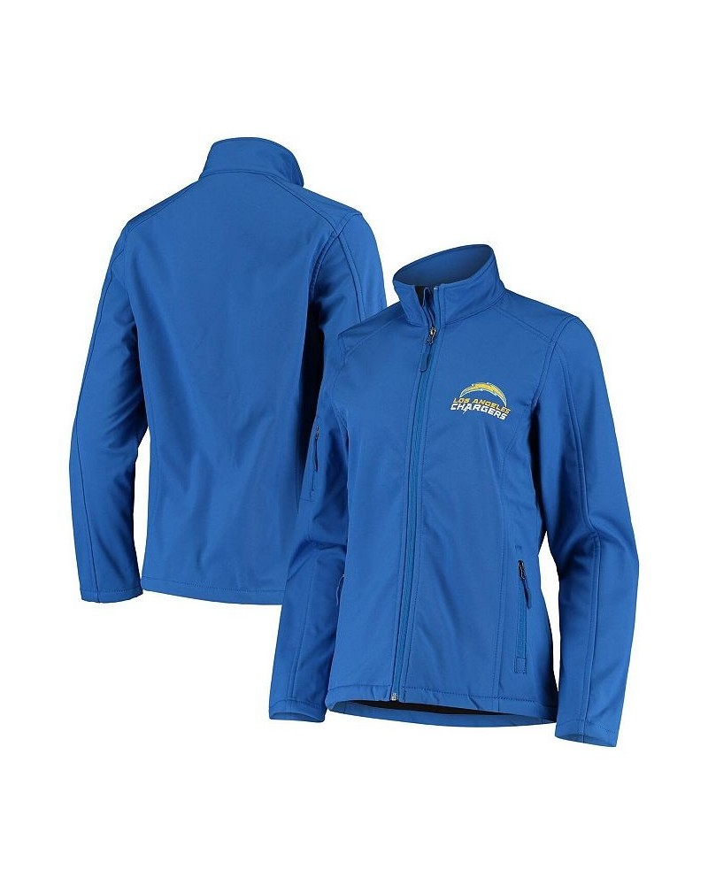 Women's Royal Los Angeles Chargers Full-Zip Sonoma Softshell Jacket Royal $50.00 Jackets