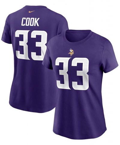 Women's Dalvin Cook Purple Minnesota Vikings Name Number T-shirt Purple $18.45 Tops