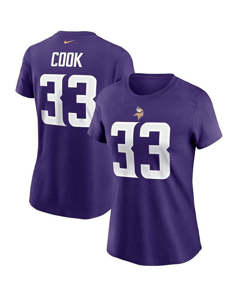 Women's Dalvin Cook Purple Minnesota Vikings Name Number T-shirt Purple $18.45 Tops