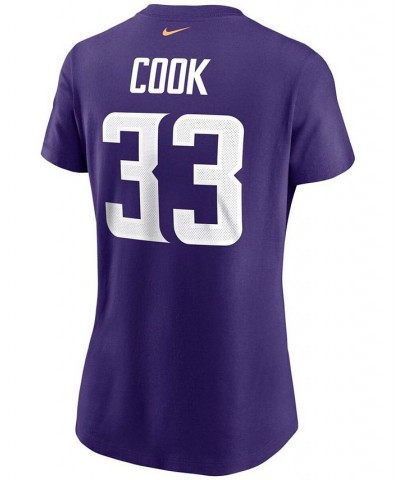 Women's Dalvin Cook Purple Minnesota Vikings Name Number T-shirt Purple $18.45 Tops