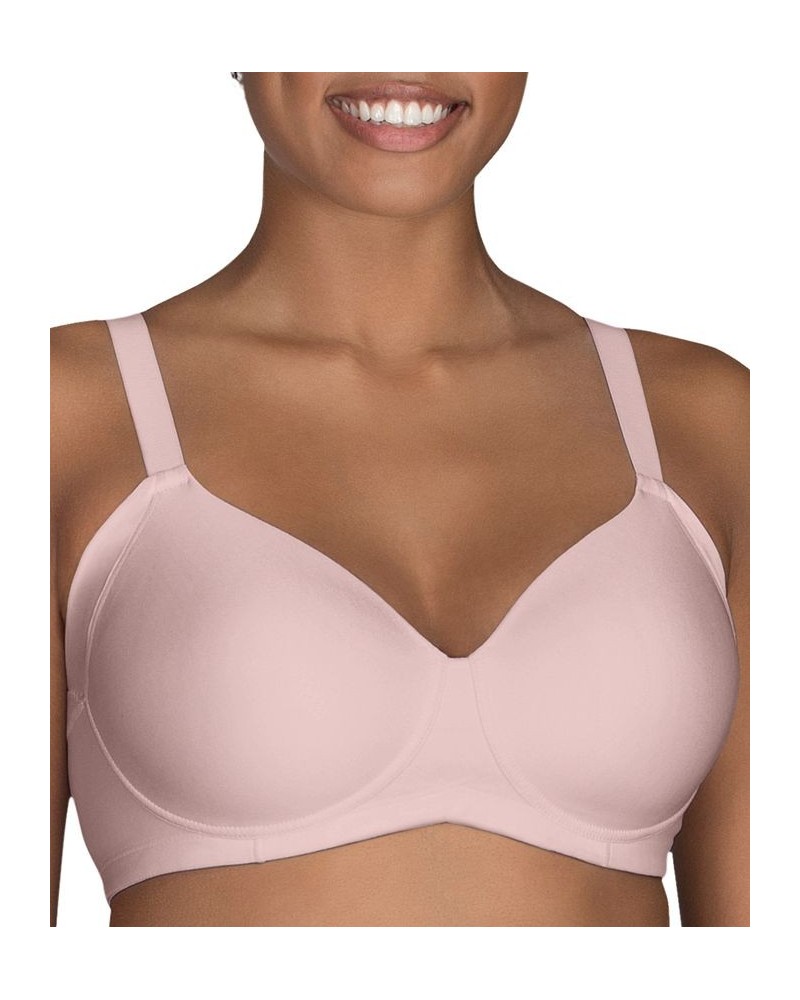 Women's Beauty Back Full Figure Wirefree Extended Side and Back Smoother Bra 71267 Pink $15.11 Bras