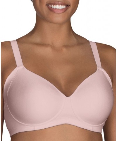 Women's Beauty Back Full Figure Wirefree Extended Side and Back Smoother Bra 71267 Pink $15.11 Bras