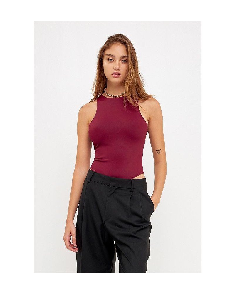 Women's Solid Body Suit Red $29.40 Tops