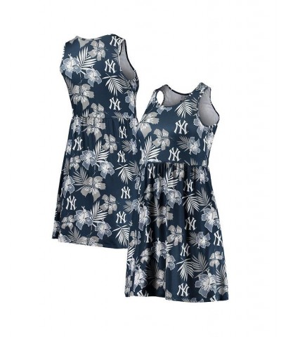 Women's Navy New York Yankees Floral Sundress Navy $33.14 Dresses