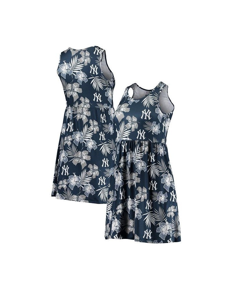 Women's Navy New York Yankees Floral Sundress Navy $33.14 Dresses