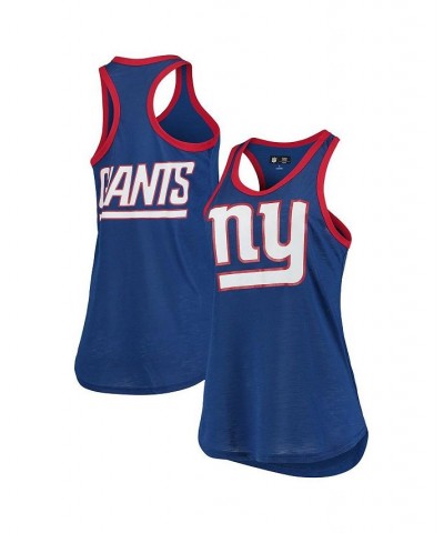 Women's Royal New York Giants Tater Tank Top Royal $18.80 Tops