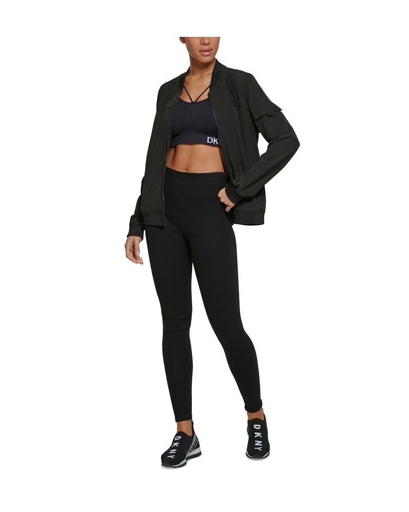 Women's Cargo-Pocket Jacket Black $32.27 Jackets