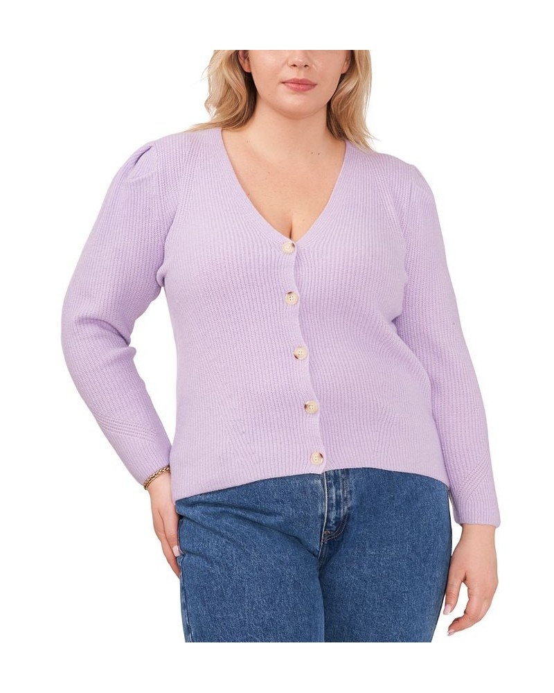 Plus Trendy Button-Front Cardigan Pink $17.03 Sweaters