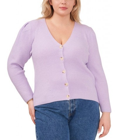 Plus Trendy Button-Front Cardigan Pink $17.03 Sweaters