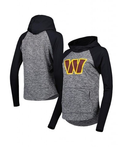 Women's Washington Commanders Championship Ring Raglan Pullover Hoodie Heathered Gray, Black $33.75 Sweatshirts