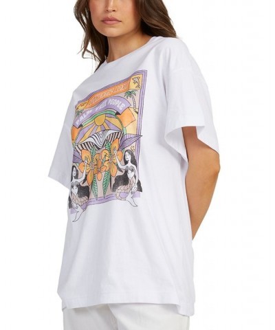 Juniors' Printed Sweet Sunshine T-Shirt Bright White $29.00 Tops