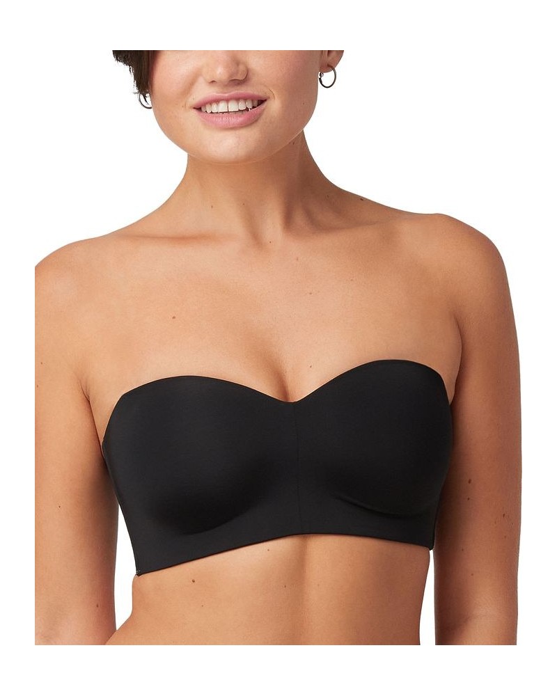 Women's Pure Comfort Wireless Strapless Bandeau Bra DM7685 Black $27.00 Bras