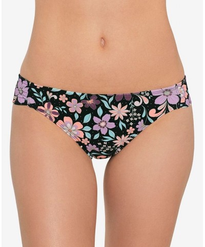 Juniors' Floral-Print Hipster Swimsuit Bottoms Retro Floral Black Multi $14.10 Swimsuits