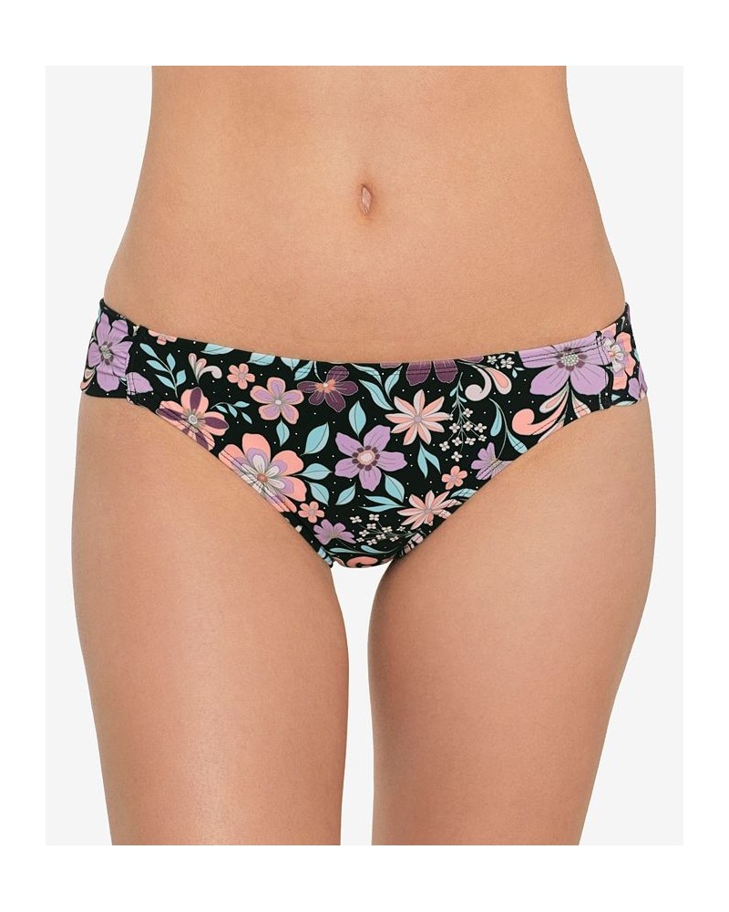 Juniors' Floral-Print Hipster Swimsuit Bottoms Retro Floral Black Multi $14.10 Swimsuits