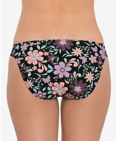 Juniors' Floral-Print Hipster Swimsuit Bottoms Retro Floral Black Multi $14.10 Swimsuits