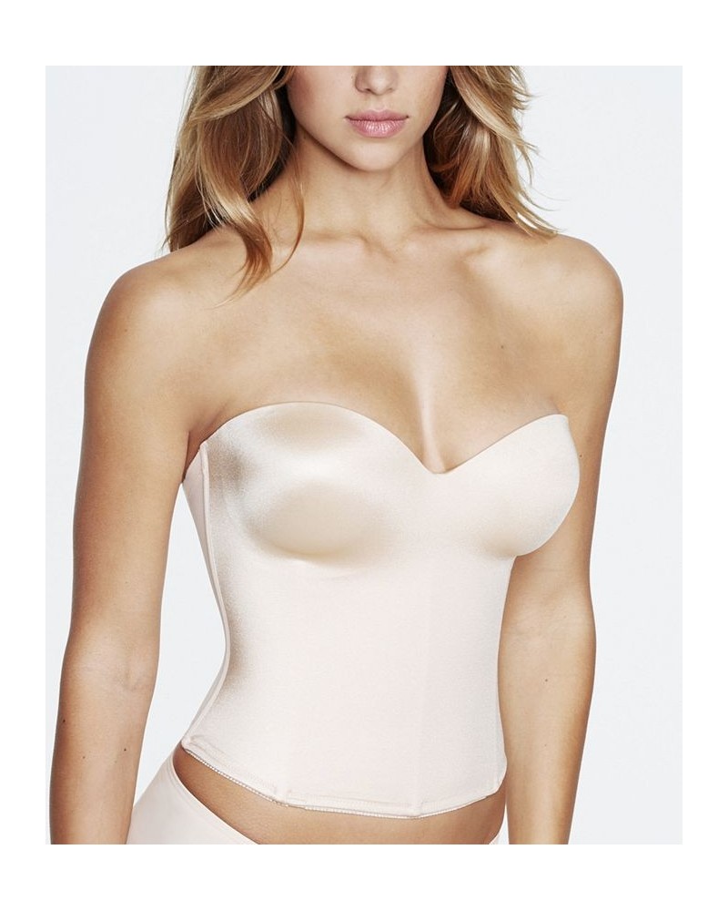 Ariel Hidden Underwire Longline Strapless Bra 8541 Tan/Beige $47.43 Bras