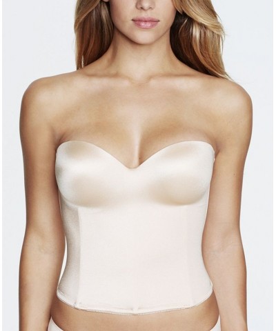 Ariel Hidden Underwire Longline Strapless Bra 8541 Tan/Beige $47.43 Bras