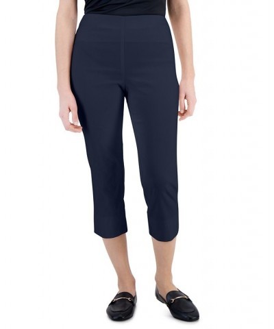 Petite Pull-On Capri Pants Blue $23.06 Pants