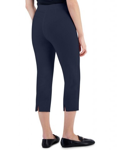 Petite Pull-On Capri Pants Blue $23.06 Pants