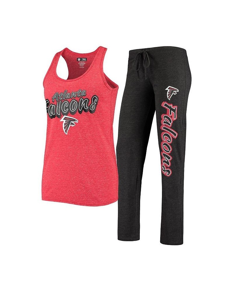 Women's Black and Red Atlanta Falcons Satellite Slub Pants and Tank Top Sleep Set Black, Red $26.00 Pajama