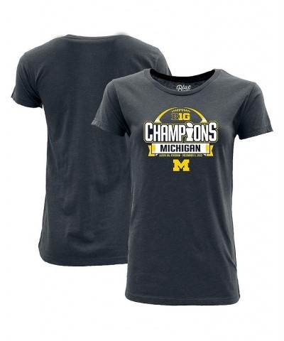 Women's Navy Michigan Wolverines 2022 Big 10 Football Conference Champions Locker Room T-shirt Navy $22.05 Tops