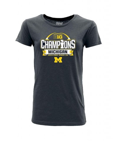 Women's Navy Michigan Wolverines 2022 Big 10 Football Conference Champions Locker Room T-shirt Navy $22.05 Tops