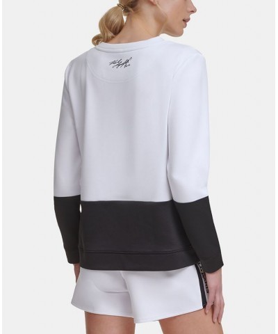 Women's Colorblock Sunglass Sweatshirt White $39.38 Sweatshirts