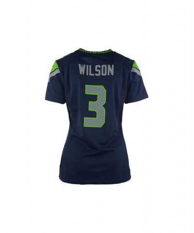 Women's Russell Wilson Seattle Seahawks Game Jersey NAVY $52.00 Tops