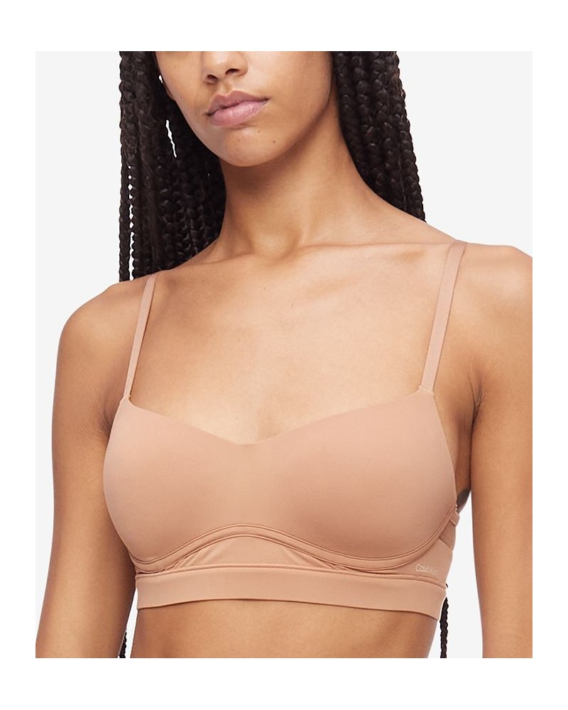 Women's Perfectly Fit Flex Lightly Lined Bralette Brown $22.00 Bras