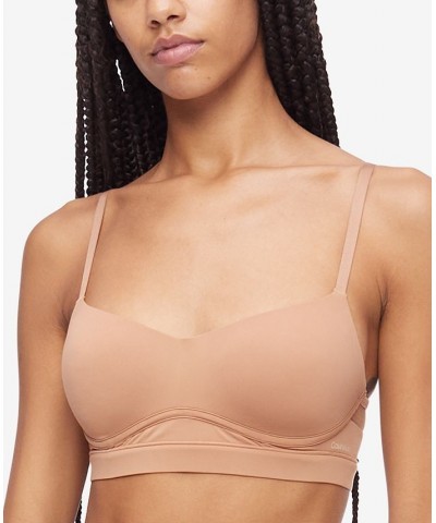 Women's Perfectly Fit Flex Lightly Lined Bralette Brown $22.00 Bras