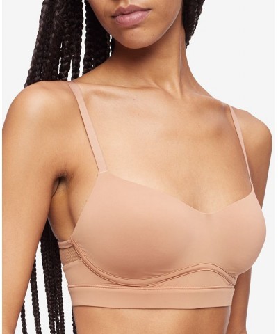 Women's Perfectly Fit Flex Lightly Lined Bralette Brown $22.00 Bras