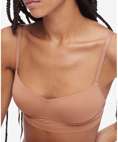 Women's Perfectly Fit Flex Lightly Lined Bralette Brown $22.00 Bras