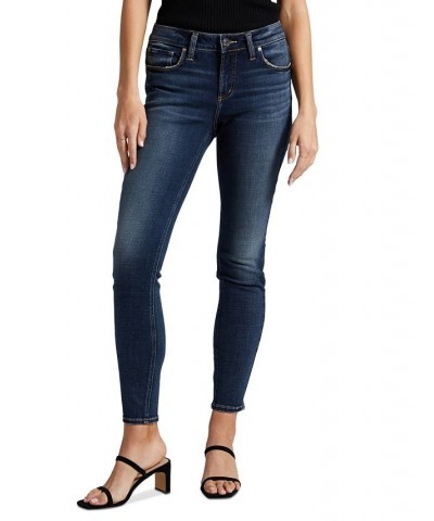 Women's Elyse Mid-Rise Skinny Jeans Indigo $40.18 Jeans