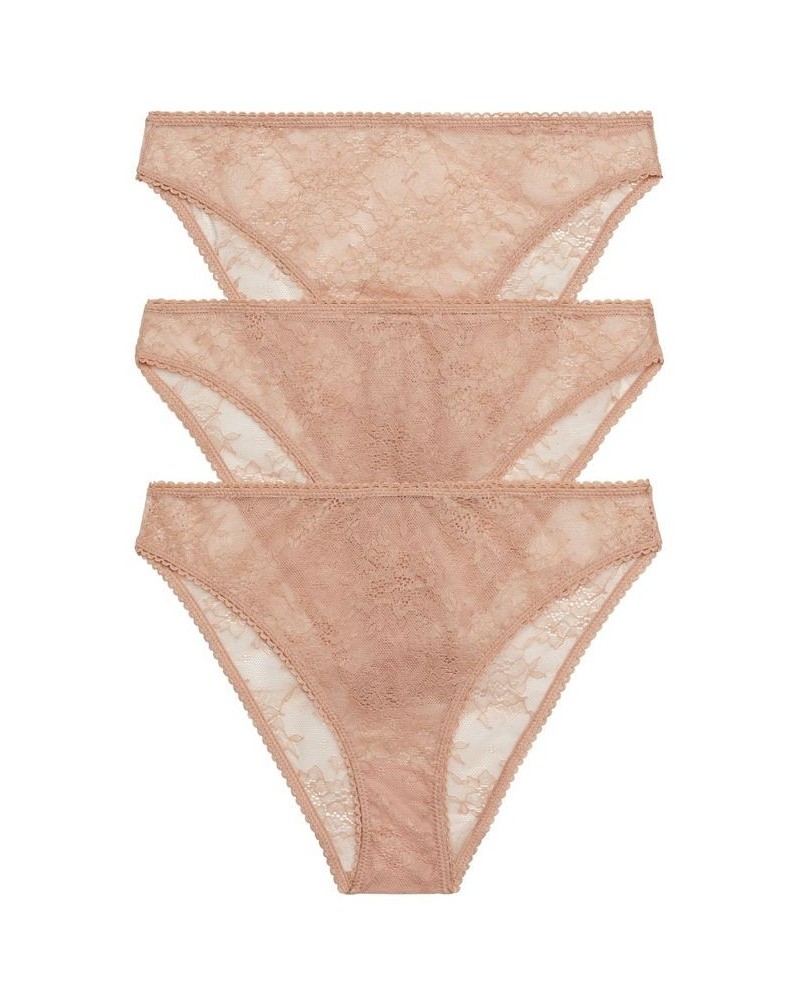 Women's Lexi Bikini Panty Pack of 3 Java $12.22 Panty