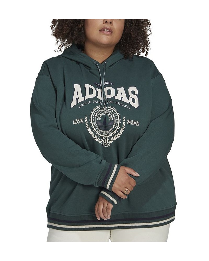 Plus Size Class of '72 Logo Hoodie Green $32.00 Sweatshirts