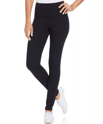 Petite Tummy-Control Leggings Deep Black $15.53 Pants