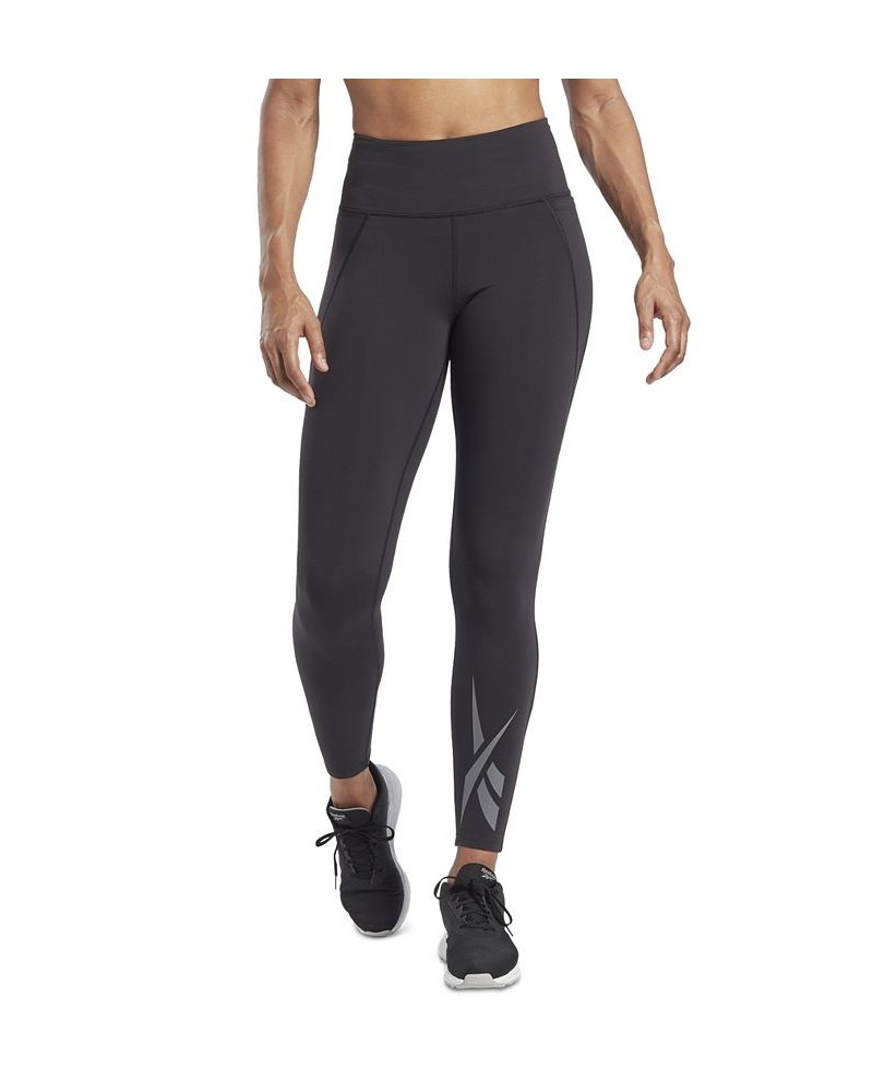 Women's Lux Vector High-Rise Pull-On Leggings Black $41.25 Pants