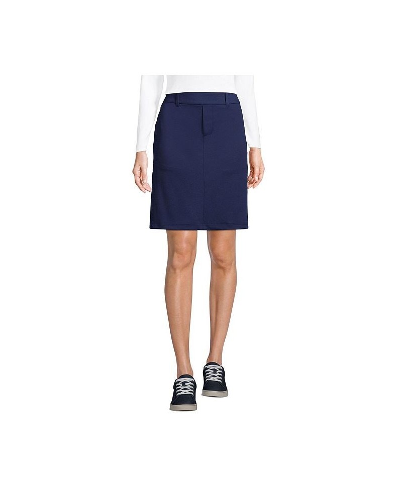 Women's Petite Lands' End Flex High Rise Pull On Skorts Blue $38.16 Skirts