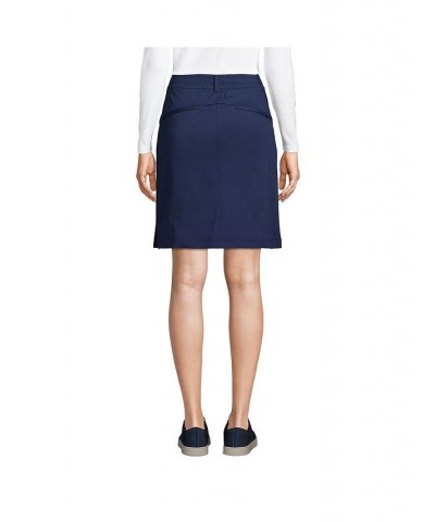 Women's Petite Lands' End Flex High Rise Pull On Skorts Blue $38.16 Skirts