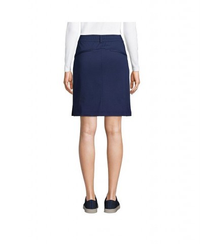 Women's Petite Lands' End Flex High Rise Pull On Skorts Blue $38.16 Skirts