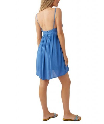 Juniors' Kenzie Spaghetti-Strap Mini Dress Classic Blue $24.99 Dresses