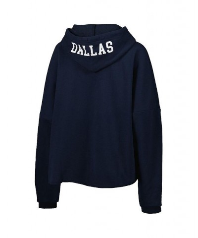 Women's Navy Dallas Cowboys Foil Sleeve Pullover Hoodie Navy $35.88 Sweatshirts