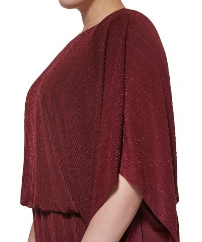 Plus Size Blouson Dress Wine $26.46 Dresses