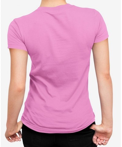 Women's Word Art XOXO Skull T-shirt Pink $16.45 Tops